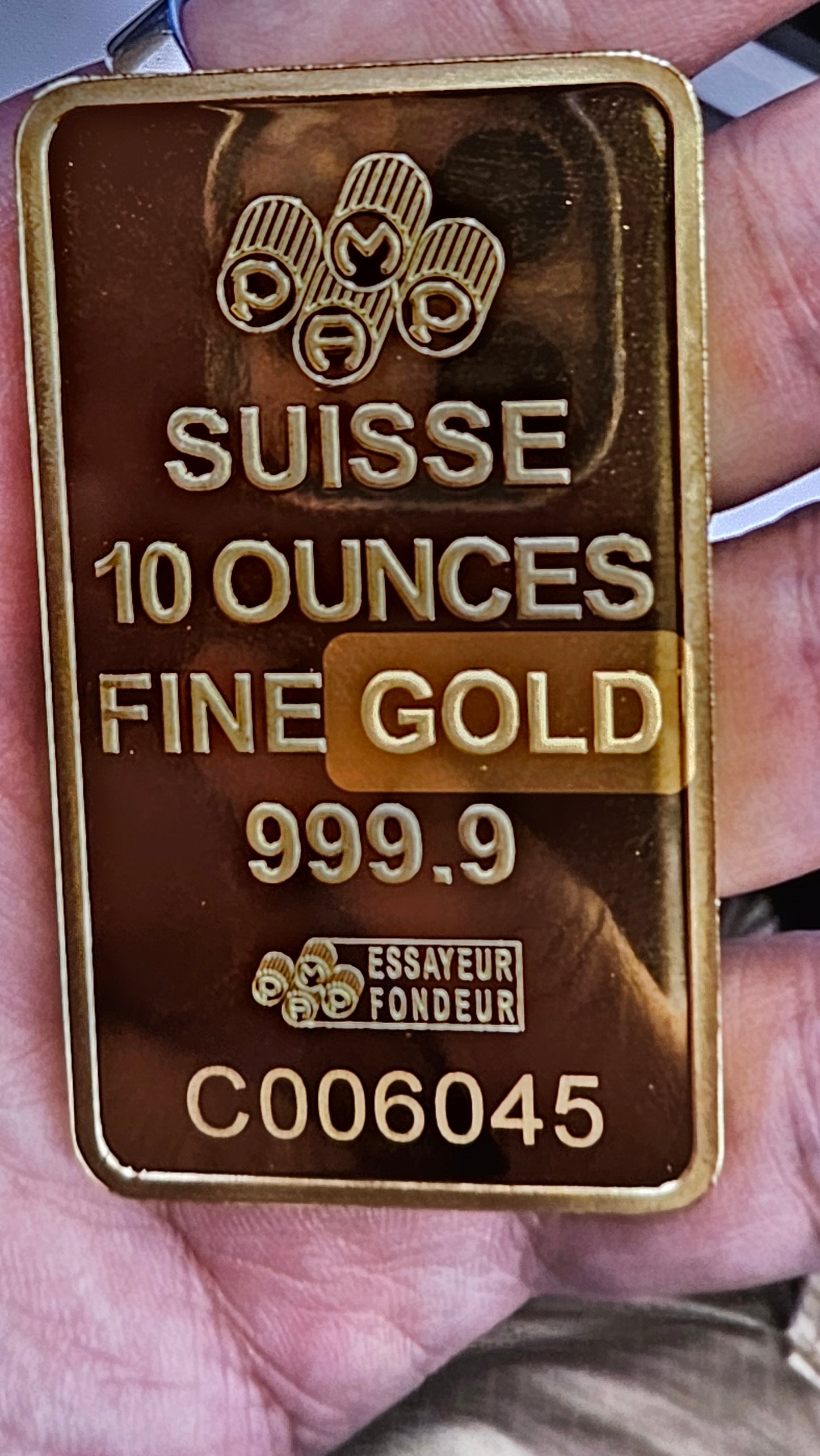 1kg Gold Cast Bar 999