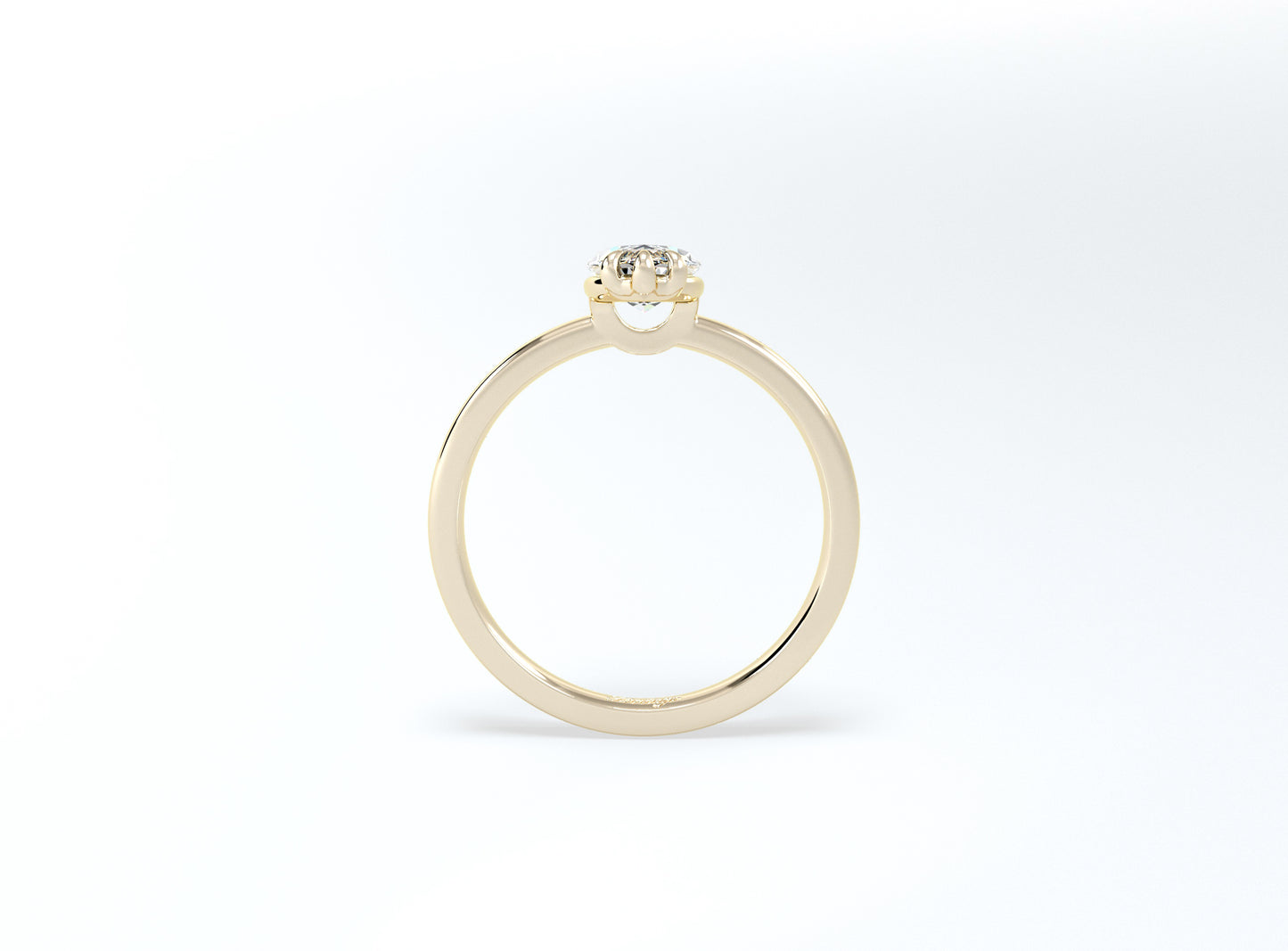 Marquise Solitaire Ring - Yellow Gold - Bodega