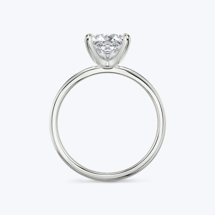 Princess Cut Solitaire Ring - Platinum - Bodega