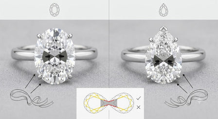 What Is the Bow-Tie Effect in Oval and Pear Diamonds