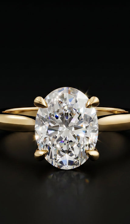 NEW Oval Diamond Engagement Ring