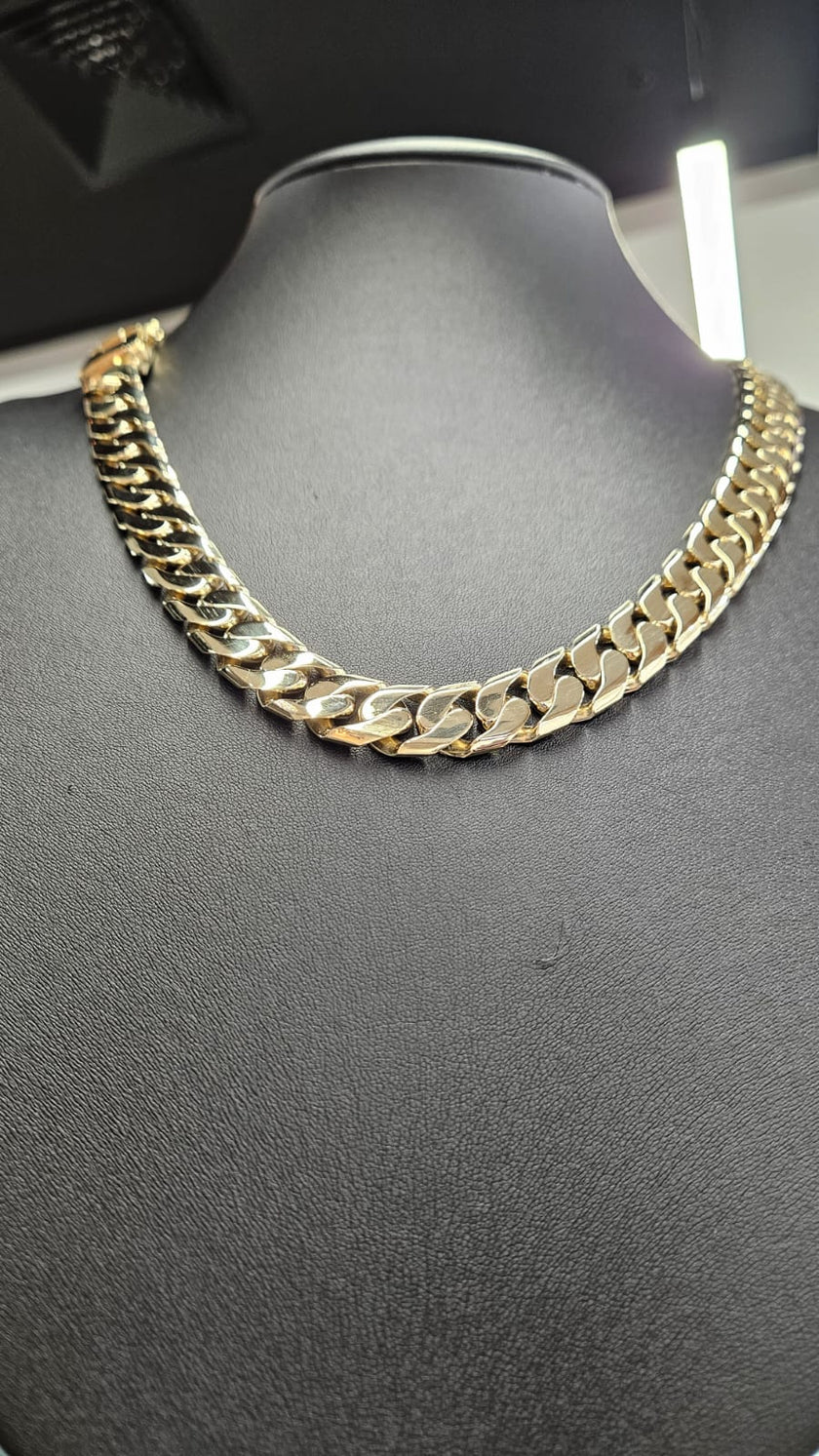 100g Cuban Link 10kt Gold Chain NZD15000