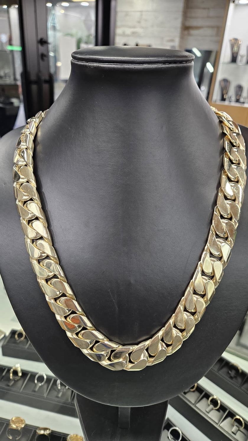 Custom Gold Chain Cuban Link 300g NZD45000