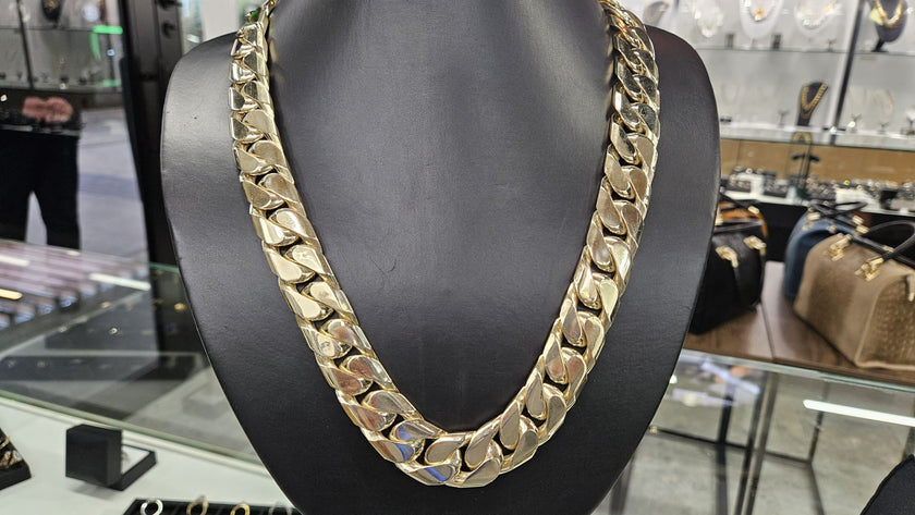 Custom Gold Chain Cuban Link 300g NZD45000