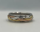 Tri tone plaited ring