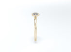 Cushion Cut Solitaire Ring - Yellow Gold - Bodega