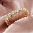 Bar Setting Full Eternity Diamond Wedding Band - 18K Yellow Gold
