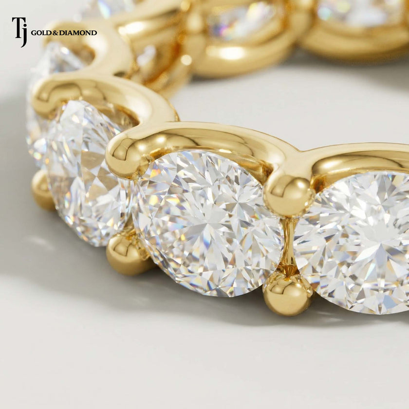 Lab-Grown Diamond Full Eternity Ring – 18kt Yellow Gold