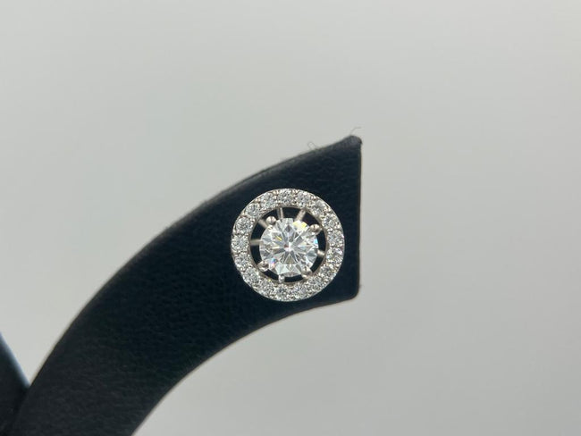 Pendientes con diamantes - Oro blanco
