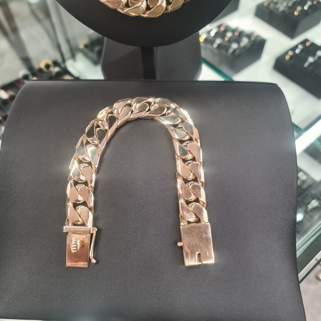 Cuban Link Bracelet 10kt 100g NZD9500