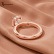 4 Claw Round Brilliant Solitaire Ring - Rose Gold