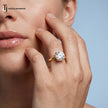 4 Claw Round Brilliant Solitaire Ring - Yellow Gold