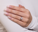 Heart Cut Diamond Ring with Halo & Pave - Platinum