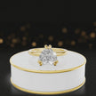 360-degree rotating view of a 1.5 carat heart cut diamond solitaire engagement ring in an 18kt yellow gold 6 claw setting by TJ Diamond