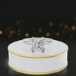 360-degree rotating view of a 1.5 carat princess cut diamond solitaire engagement ring in an 18kt white gold 4 double claw setting by TJ Diamond