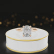 360-degree rotating view of a 1.5 carat cushion cut diamond solitaire engagement ring in an 18kt rose gold 4 claw setting by TJ Diamond