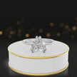 360-degree rotating view of a 1.5 carat heart cut diamond solitaire engagement ring in an 18kt white gold 6 claw setting by TJ Diamond