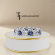 360° product view of an Alternating Created Sapphire & Lab-Grown Diamond Full Eternity Ring in 18kt White Gold.
