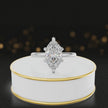 360-degree rotating view of a 1.5 carat marquise cut diamond solitaire engagement ring in an 18kt white gold 6 claw setting by TJ Diamond
