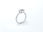 #2 Bezel Set Emerald Cut Diamond Ring - Platinum - Bodega