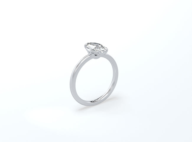 Marquise Solitaire Ring - Platinum - Bodega