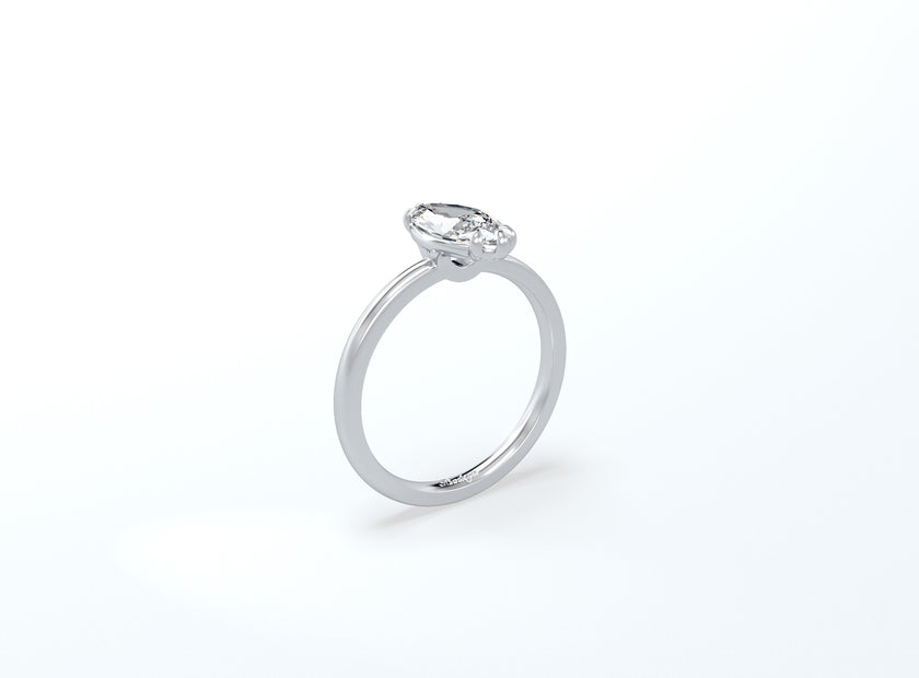 Marquise Solitaire Ring - Platinum - Bodega