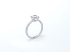 Cushion Cut Solitaire Ring - Platinum - Bodega
