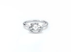 Bezel Set Oval Diamond Ring - Platinum - Bodega