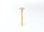 Bezel Set Cushion Cut Diamond Ring - Yellow Gold - Bodega