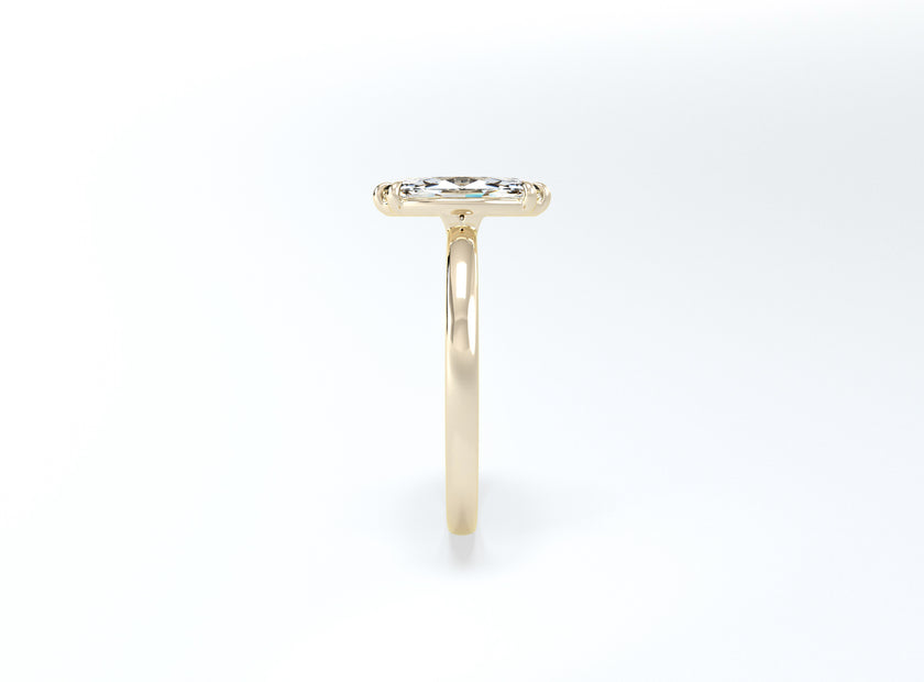 Marquise Solitaire Ring - Rose Gold - Bodega