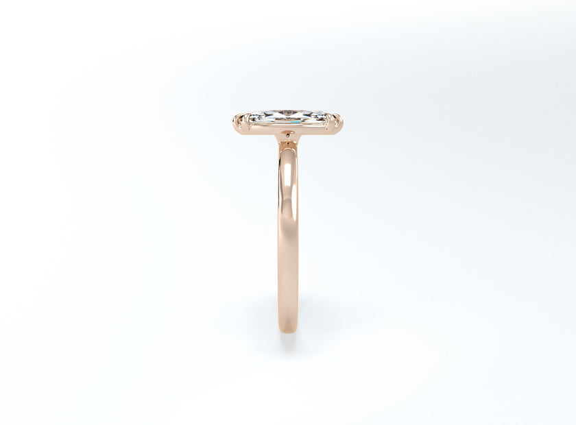 Marquise Solitaire Ring - Rose Gold - Bodega