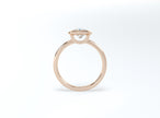 Bezel Set Round Brilliant Diamond Ring - Rose Gold - Bodega