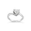 Heart Cut Solitaire Ring  - Platinum - Bodega