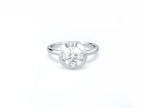 Bezel Set Round Brilliant Diamond Ring - Platinum - Bodega
