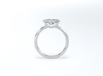 Bezel Set Oval Diamond Ring - Platinum - Bodega