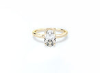 Oval Solitaire Ring - Yellow Gold - Bodega