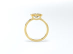 Bezel Set Oval Diamond Ring - Yellow Gold - Bodega