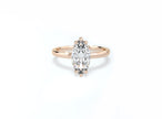 Marquise Solitaire Ring - Rose Gold - Bodega