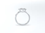 Pear Bezel Ring - Platinum - Bodega