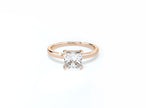 Cushion Cut Solitaire Ring - Rose Gold - Bodega