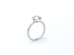 Bezel Set Round Brilliant Diamond Ring - Platinum - Bodega