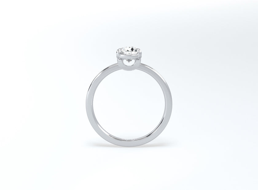 Pear Solitaire Ring - Platinum - Bodega