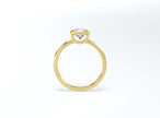 Bezel Set Cushion Cut Diamond Ring - Yellow Gold - Bodega