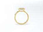 #2 Bezel Set Emerald Cut Diamond Ring - Yellow Gold - Bodega