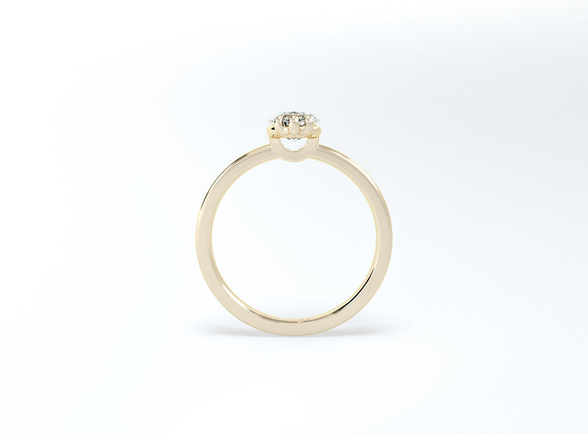 Marquise Solitaire Ring - Yellow Gold - Bodega