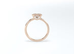Princess Cut Bezel Ring - Rose Gold - Bodega
