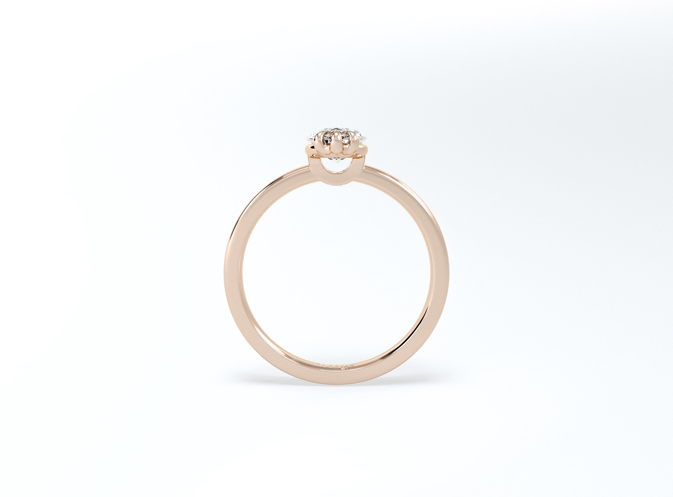 Marquise Solitaire Ring - Rose Gold - Bodega