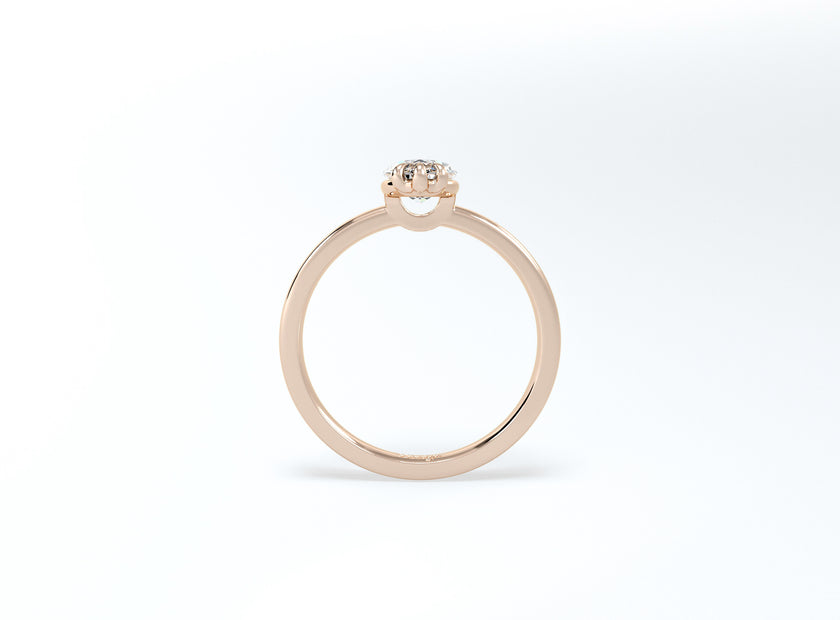 Marquise Solitaire Ring - Rose Gold - Bodega
