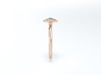 Bezel Set Round Brilliant Diamond Ring - Rose Gold - Bodega