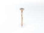 Cushion Cut Solitaire Ring - Rose Gold - Bodega